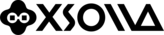 Black Text Logo with stylized Xsolla 